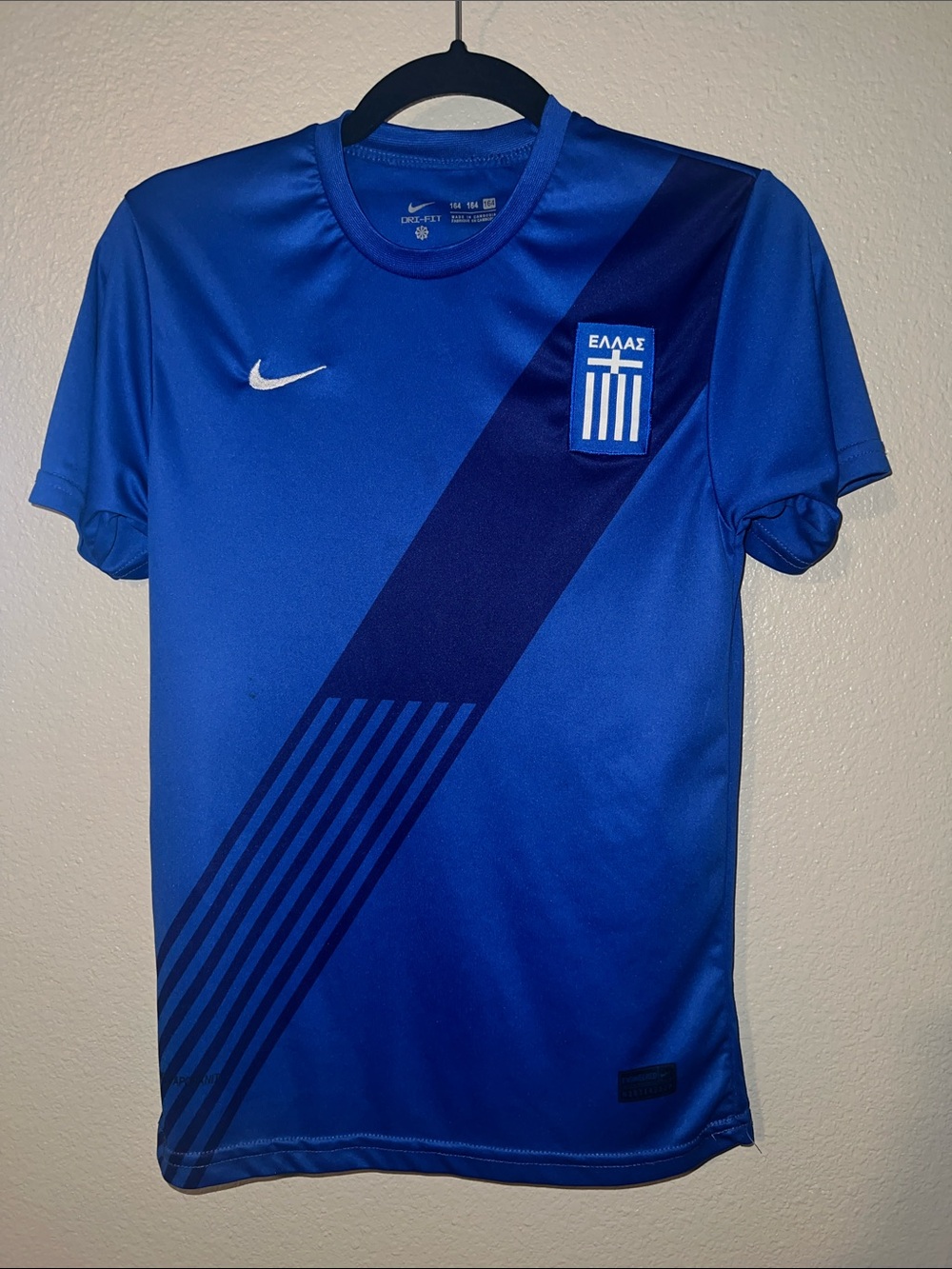 Nike Blue Greek National Team Soccer Jersey
